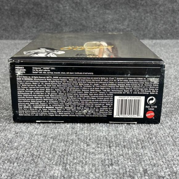 Barbie Collector James Bond Octopussy Doll Black Label Mattel T4550‎ 2010 In Box - Picture 8 of 10